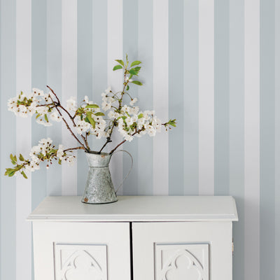 product image of Secret Stripe Duck Egg Wallpaper from the Secret Garden Collection by Galerie Wallcoverings 54