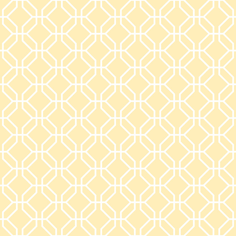media image for sample trellis negative yellow wallpaper from the secret garden collection by galerie wallcoverings 1 24