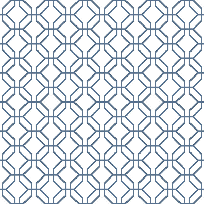 media image for sample trellis positive blue wallpaper from the secret garden collection by galerie wallcoverings 1 271