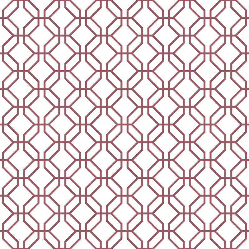 media image for sample trellis positive cranberry wallpaper from the secret garden collection by galerie wallcoverings 1 221