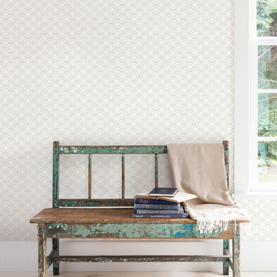 product image for Trellis Positive Taupe Wallpaper from the Secret Garden Collection by Galerie Wallcoverings 76