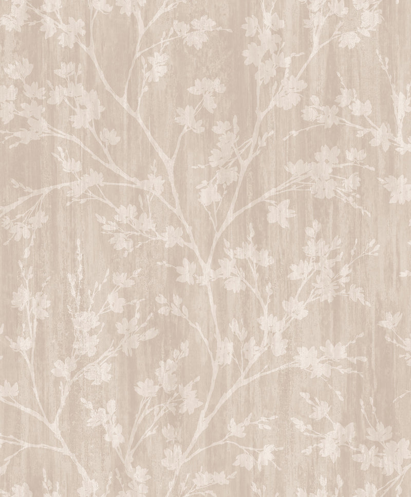 media image for sample wispy branches taupe wallpaper from the secret garden collection by galerie wallcoverings 1 297