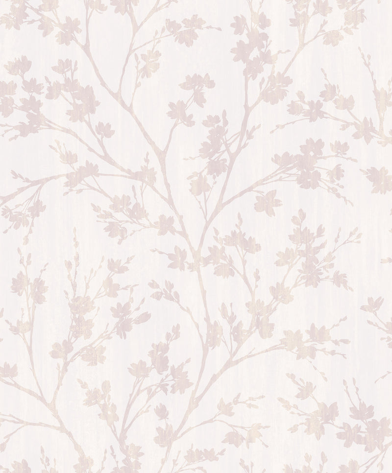 media image for Wispy Branches White Wallpaper from the Secret Garden Collection by Galerie Wallcoverings 274