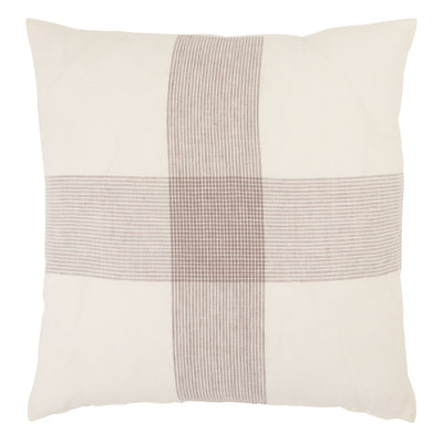 product image of Pembroke Stripes Pillow in White & Gray 562