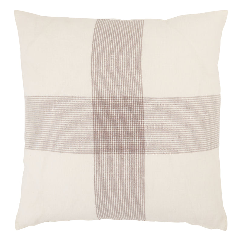 media image for Pembroke Stripes Pillow in White & Gray 292