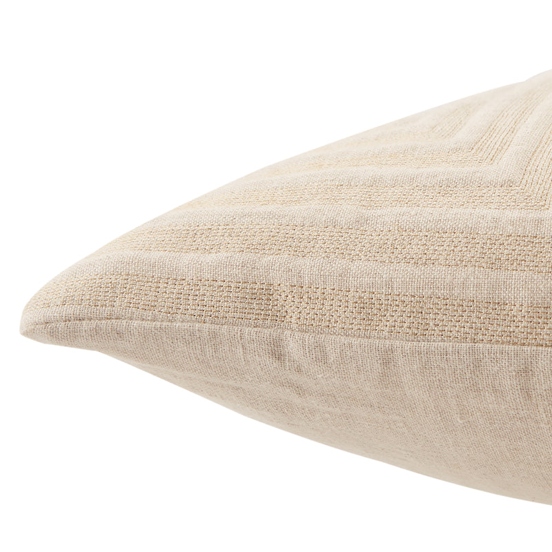 media image for Neutra Geometric Pillow in Light Taupe 248