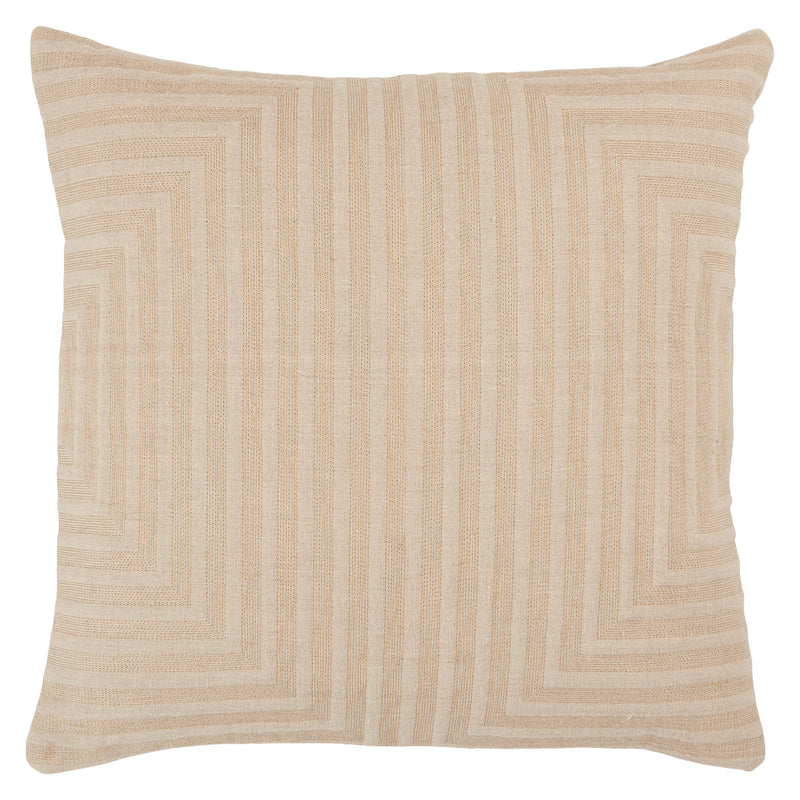 media image for Neutra Geometric Pillow in Light Taupe 218
