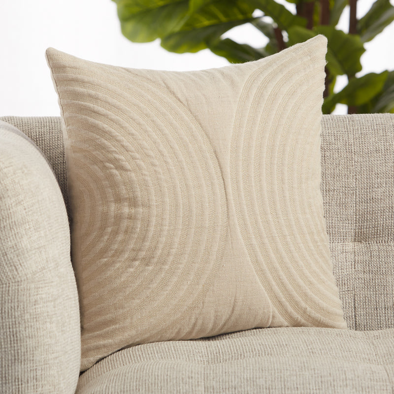 media image for Lautner Geometric Pillow in Light Taupe 297