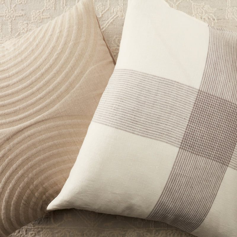 media image for Lautner Geometric Pillow in Light Taupe 240