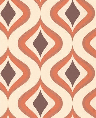 product image for Trippy Orange Wallpaper design by Graham and Brown 59