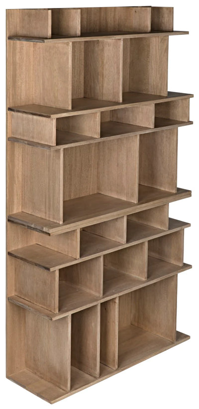 product image for rashi bookcase in washed walnut design by noir 3 18