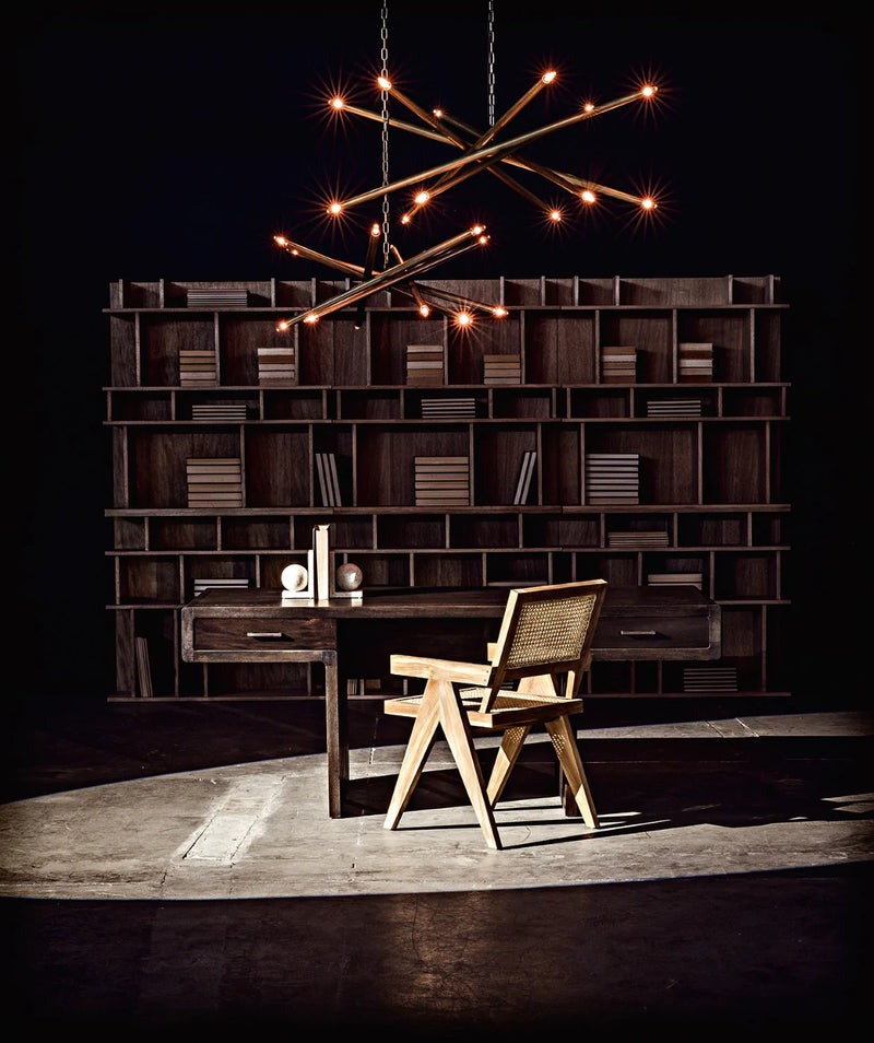 media image for rashi bookcase in washed walnut design by noir 5 253