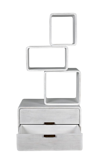 product image for belini bookcase by noir new gbcs239wh 2 5