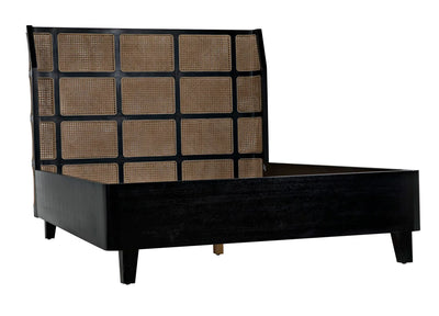 product image for porto bed a with headboard and frame by noir new gbed133qhb a 1 33