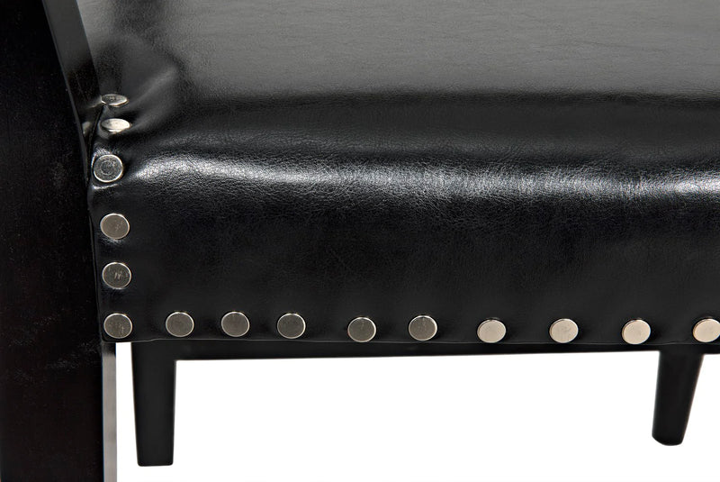 media image for kerouac chair in distressed black design by noir 4 258