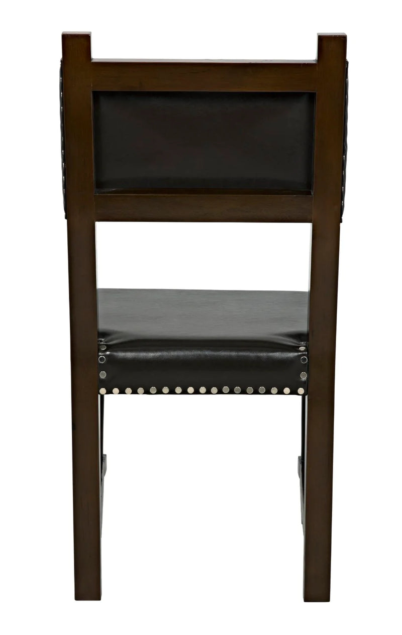 media image for kerouac chair in distressed black design by noir 9 219