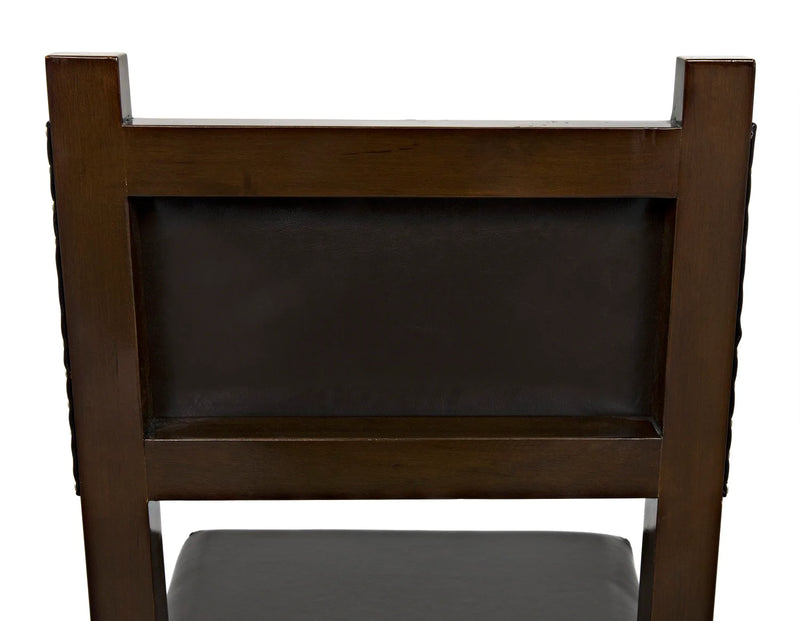 media image for kerouac chair in distressed black design by noir 10 290