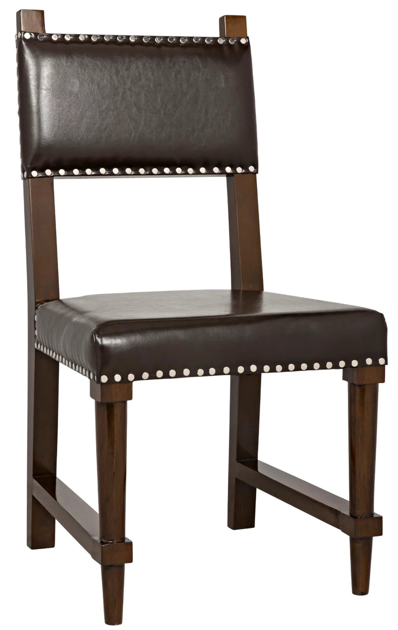 media image for kerouac chair in distressed black design by noir 8 24