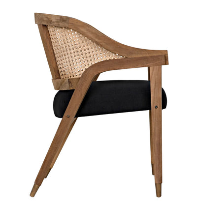 product image for chloe chair in teak design by noir 3 96