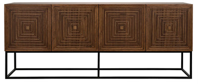 product image for lanon sideboard with metal base by noir 2 69