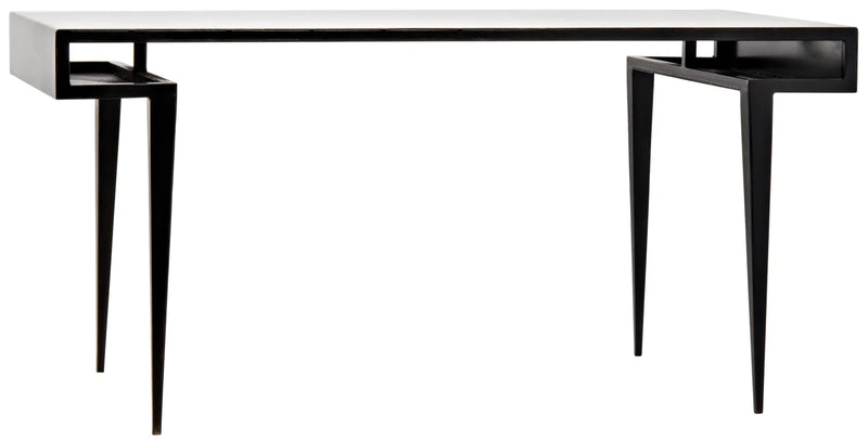 media image for stiletto desk in black metal design by noir 1 266
