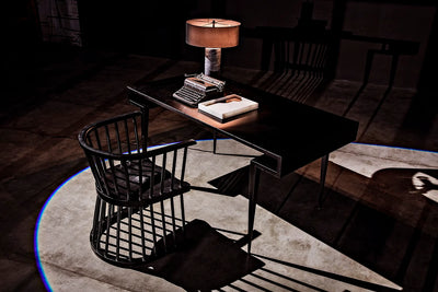 product image for stiletto desk in black metal design by noir 6 34