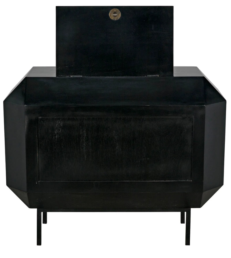 media image for rhiana dresser in hand rubbed black design by noir 9 291