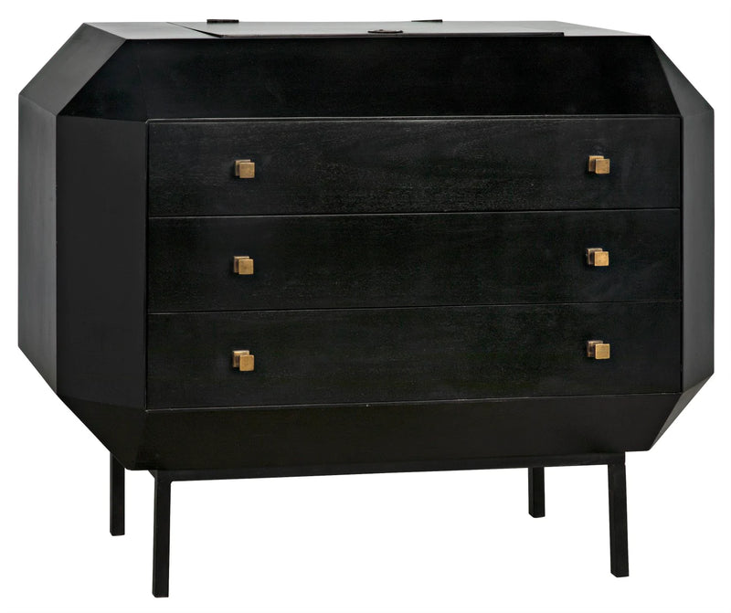 media image for rhiana dresser in hand rubbed black design by noir 1 228