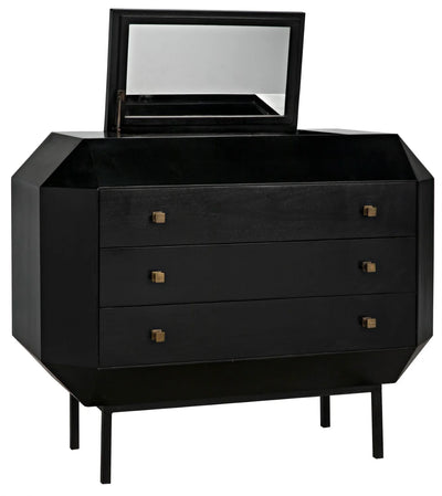product image for rhiana dresser in hand rubbed black design by noir 5 69