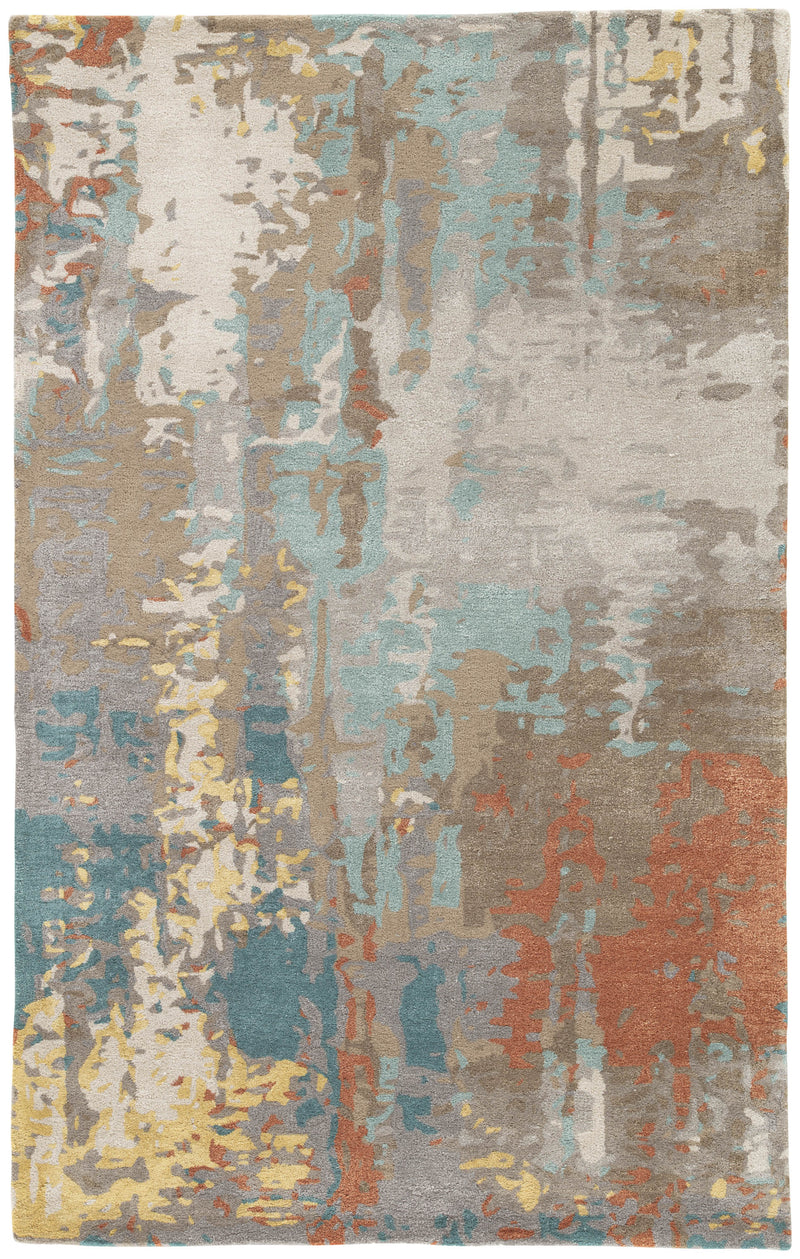 media image for Matcha Abstract Rug in Lead Gray & Charcoal Gray design by Jaipur Living 264