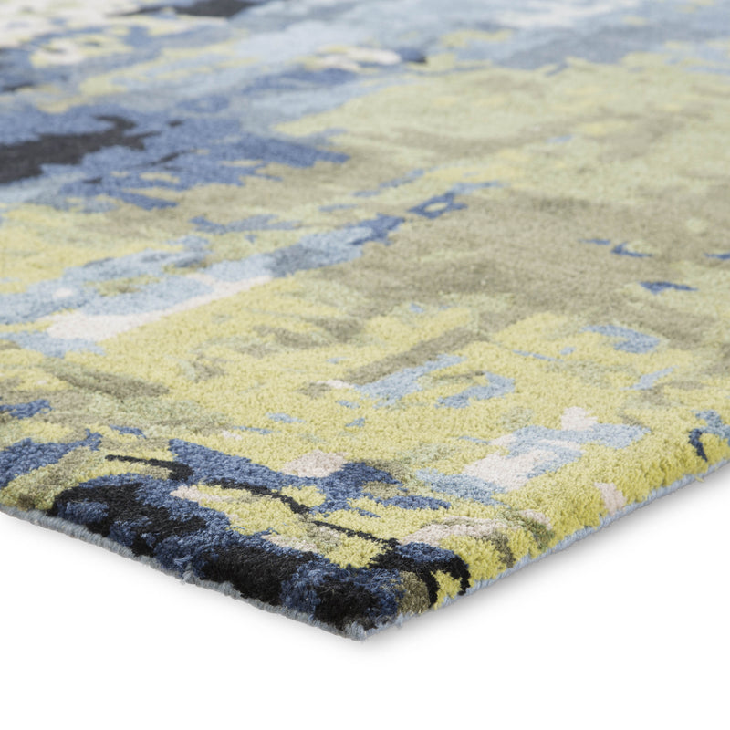 media image for Matcha Abstract Rug in Sky Gray & Green Banana design by Jaipur Living 217