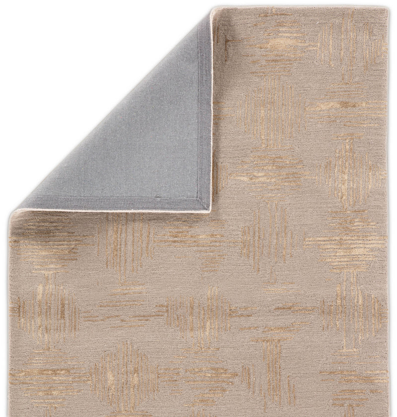 media image for banister geometric rug in vintage khaki apple cinnamon design by jaipur 3 259