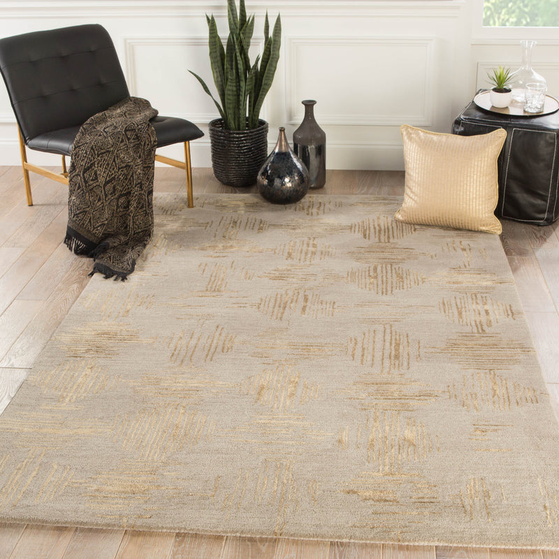 media image for banister geometric rug in vintage khaki apple cinnamon design by jaipur 5 289