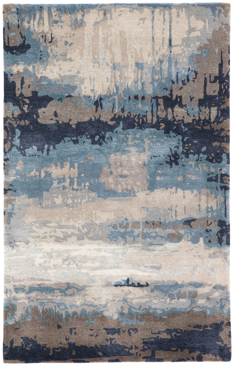 media image for benna abstract rug in desert taupe orion blue design by jaipur 1 271