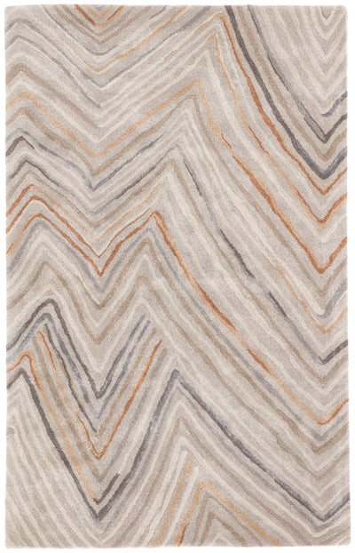 product image of Sadie Chevron Rug in Feather Gray & Tannin design by Jaipur Living 550