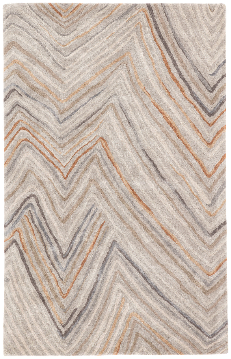 media image for Sadie Chevron Rug in Feather Gray & Tannin design by Jaipur Living 274