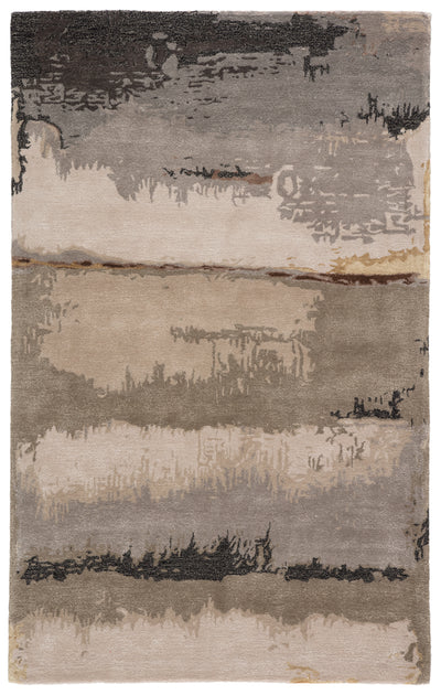 product image of Juna Handmade Abstract Black/ Taupe Rug by Jaipur Living 510