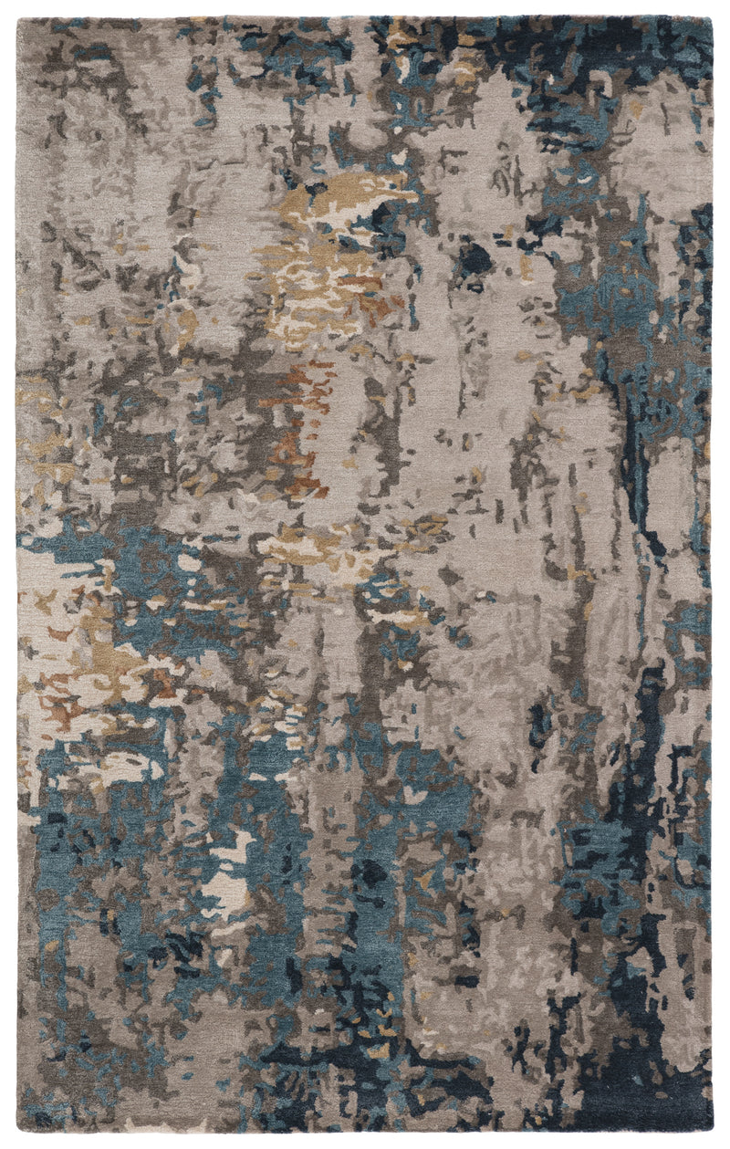 media image for Segall Handmade Abstract Dark Blue/ Gray Rug by Jaipur Living 228