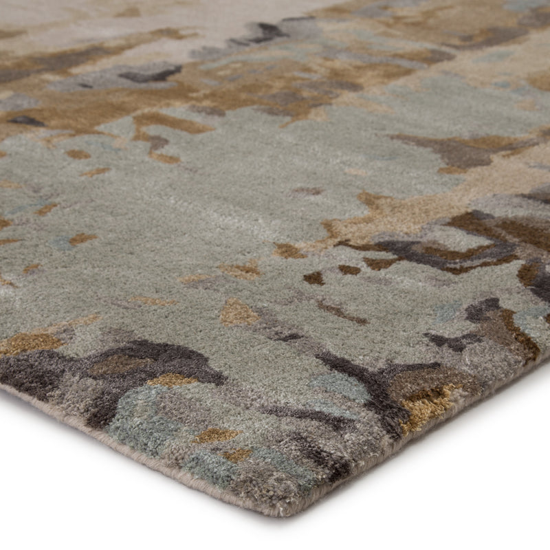 media image for Matcha Handmade Abstract Gray/ Gold Rug by Jaipur Living 21