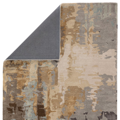 product image for Matcha Handmade Abstract Gray/ Gold Rug by Jaipur Living 45