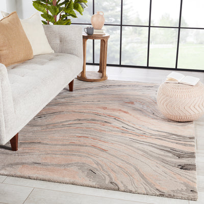 product image for Genesis Atha Hand Tufted Light Blush & Gray Rug 5 16