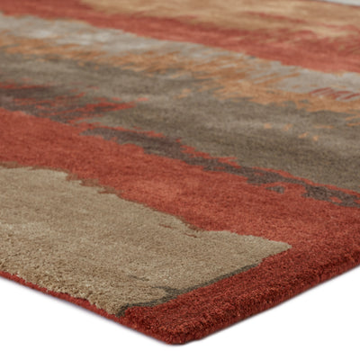product image for Genesis Juna Hand Tufted Red & Brown Rug 2 52