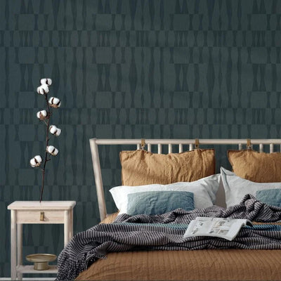 product image for Grasscloth Geo Seagrass Self-Adhesive Wallpaper from the Wilds Collection by Tempaper 60