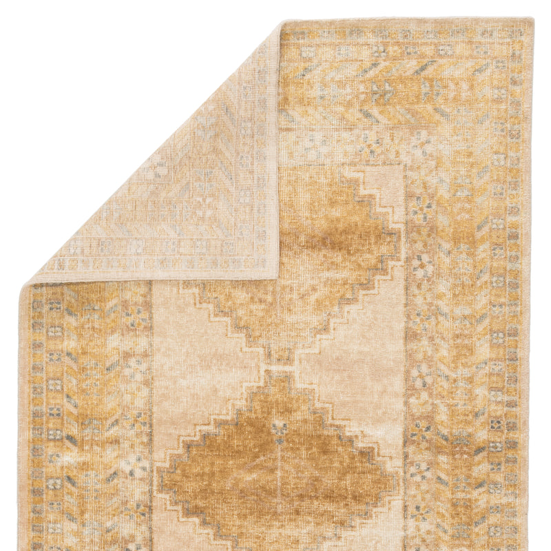 media image for enfield medallion rug in honey mustard wood thrush design by jaipur 3 236