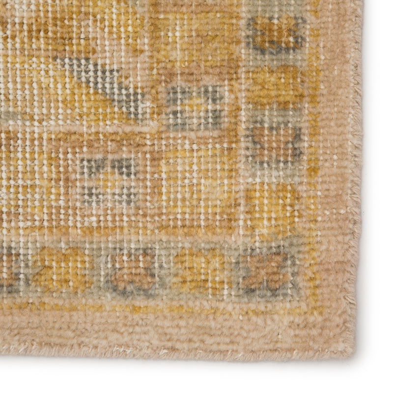 media image for enfield medallion rug in honey mustard wood thrush design by jaipur 4 245