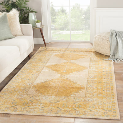 product image for enfield medallion rug in honey mustard wood thrush design by jaipur 5 35