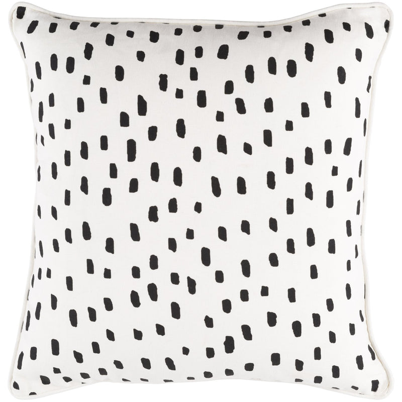 media image for Glyph GLYP-7074 Woven Pillow in Cream & Black by Surya 275