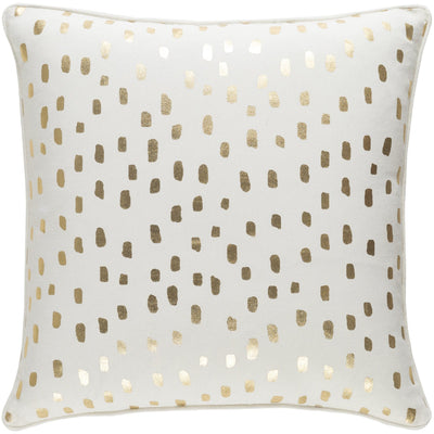 product image for Glyph GLYP-7075 Woven Pillow in Cream & Metallic - Gold by Surya 47