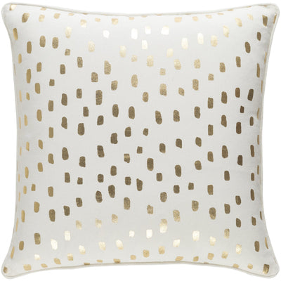 product image for Glyph GLYP-7075 Woven Pillow in Cream & Metallic - Gold by Surya 26