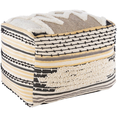 product image for Gemma GMPF-001 Woven Pouf in Beige & Tan by Surya 93